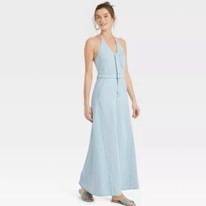 Universal Thread Light Blue Backless Dress